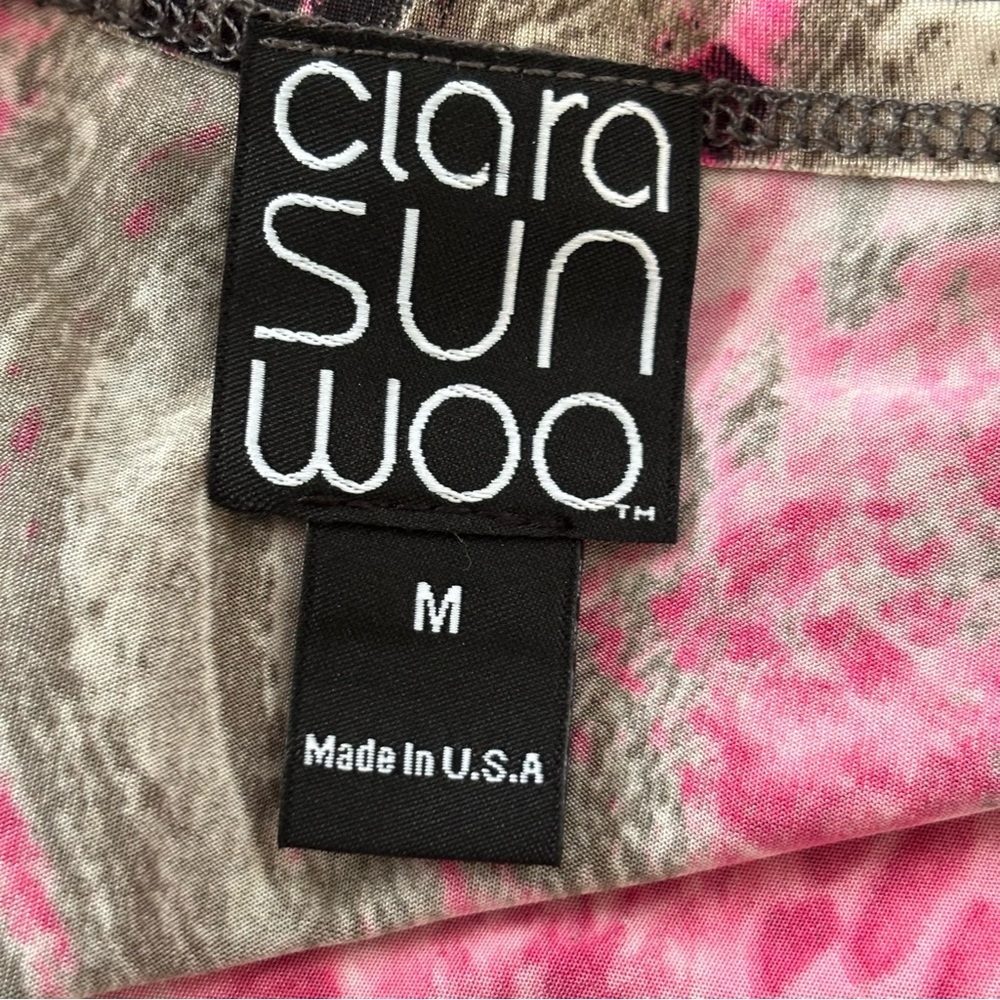 Clara Sunwoo Tunic Side Twist Abstract Python Pink - image 4